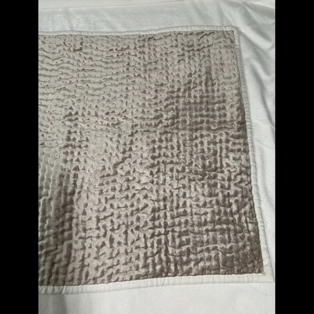 NEW Hotel Collection‎ Velvet Quilted (1 ) Standard Pillow Case Sham - Picture 4 of 11